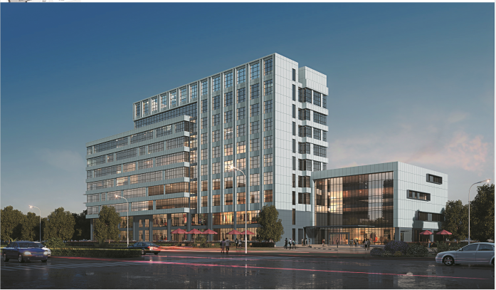 湖州华源商务大厦石材幕墙项目