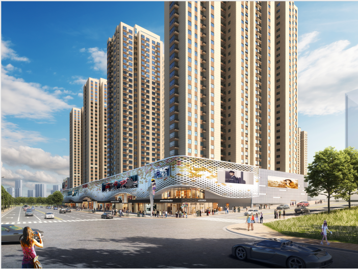 太原市东港家园商业运营区外墙精装修工程